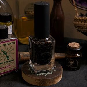 ILNP Dash of Cocoa Sparkly Dark Brown Holographic Jelly Nail Polish